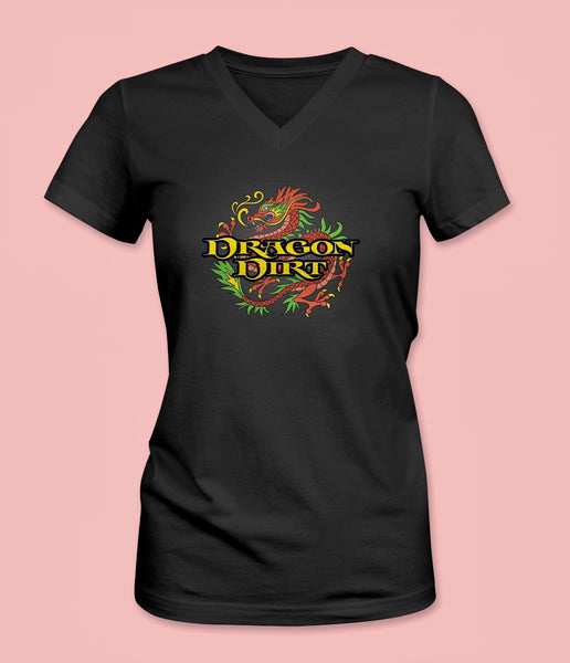 Dragon Dirt & T-Shirt Bundle - 10 or 28-serving Size Bags with Unisex or Ladies V-neck T